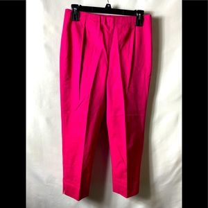 i.e women pants Sz 4 with zip ok the side pink Stretch 28” Waist 24” Inseam